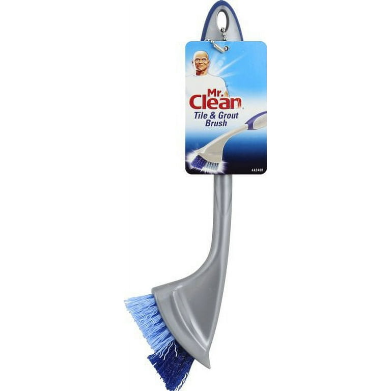 Tough Guy Swivel Tile and Grout Brush,Blue Handle 3CPH2