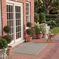 thumbnail image 3 of SAFAVIEH Courtyard Alana Contemporary Indoor/Outdoor Area Rug, 6'7" x 6'7" Square, Light Grey, 3 of 11