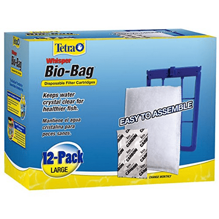 Tetra Whisper Bio Bag Disposable Filter Cartridges 12 Count Large Tetra Whisper Bio Bag Disposable Filter Cartridges 12 Count Large