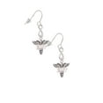 thumbnail image 3 of Delight Jewelry Silvertone EMT Caduceus - Silver tone Infinity French Earrings, 3 of 4