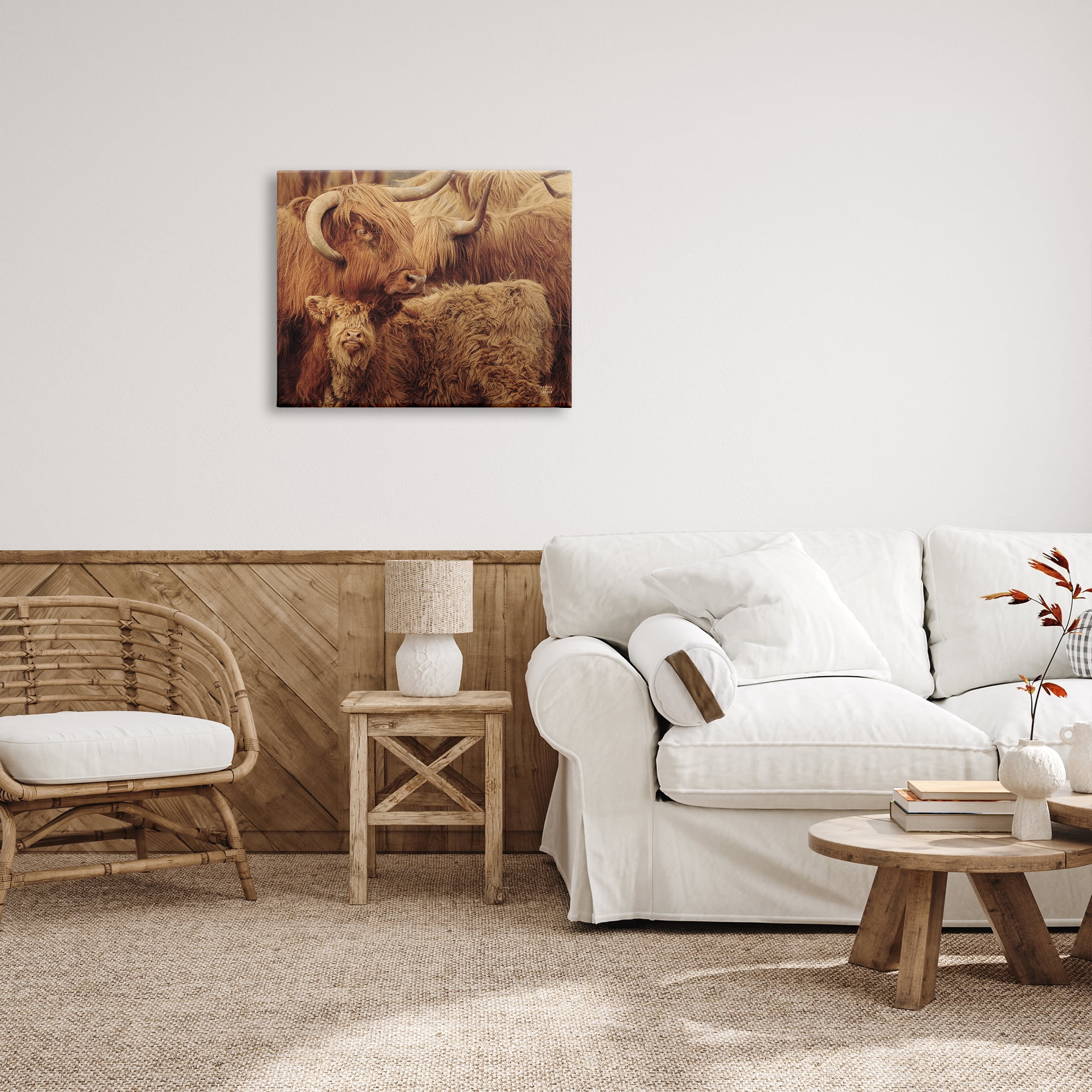 Stupell Industries Cattle & Calf Photography Animals & Insects Photography Gallery Wrapped Canvas Print Wall Art, 30 x 24