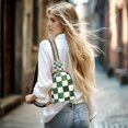 thumbnail image 5 of FORMRS Womens Crossbody Sling Bag Travel Daypack Shoulder Chest Backpack, Green and White Plaid Pattern, 5 of 7