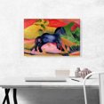 thumbnail image 2 of ARTCANVAS Little Blue Horse 1912 Canvas Art Print by Franz Marc - Size: 26" x 18" (1.50" Deep), 2 of 9