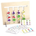 thumbnail image 1 of Slide Puzzle Toy Game Puzzle Actividades de aprendizaje preescolar Form de combinación de colores Rompecabezas para niño Yotijar Deslice el rompecabezas de juguetes, 1 of 7