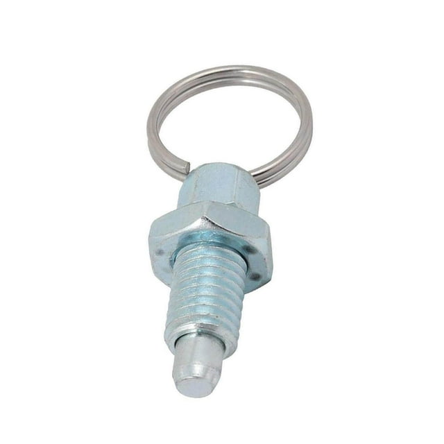 Qualitchoice Index Plunger With Ring Pull Spring Loaded Lock Pull Index Plunger Knob Pin M16-8 Galvanized Steel