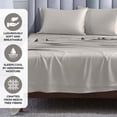 thumbnail image 4 of Superior Modal From Beechwood 400TC Gray Pillowcase Set, King, 4 of 7