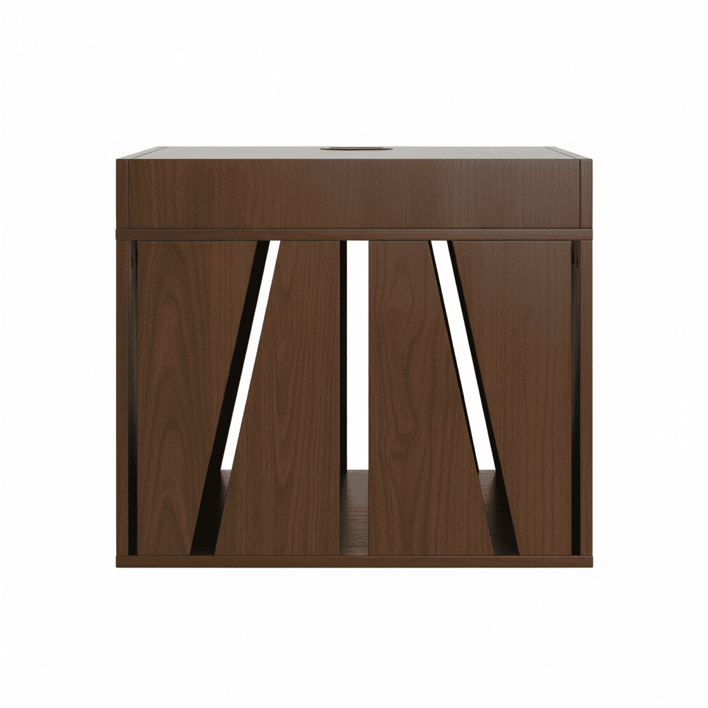 Lucky Kennels Penny Furniture Style Small Dark  Crate, 1-Door, 24" Wood for Dog