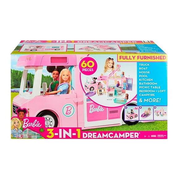 Set de Juego Barbie Estate Cámper 3 En 1