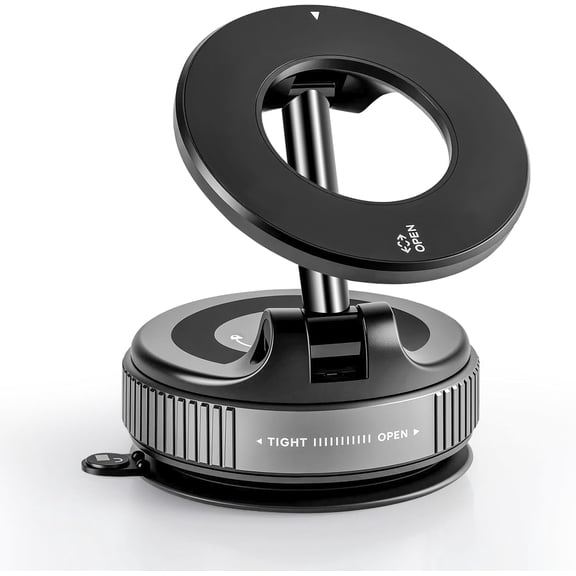Car Phone Holder Mount Magsafe [ Strongest Suction & Magnetic] Ultra Vacuum Suction Cup 360° Rotation Car Mount, Cell Phone Holders for All Smartphones