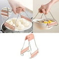 thumbnail image 2 of Pink Kitchen Non-Slip Removable Bowl Handholds Tray Lifter Pink #5w81c, 2 of 6