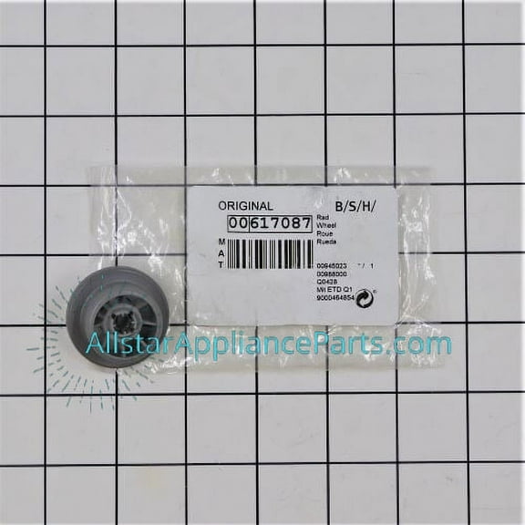 617087 Bosch Dishwasher Wheel 00617087