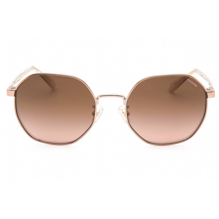 Sunglasses Coach HC 7147 93315M Ch556 Shiny Rose Gold Brown  display picture 1