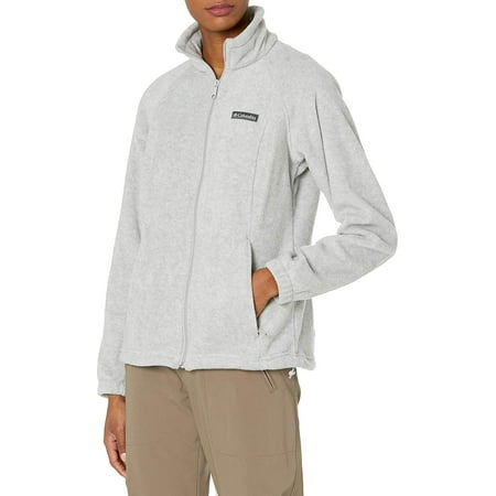 Columbia Womens Gray Heather Benton Springs Fleece Jacket Plus Size 3X $65 NwoT