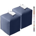 thumbnail image 1 of Funda para Caja de Pañuelos Tclouda de Cuero PU Doble Azul Marino, 1 of 6