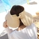 thumbnail image 5 of 2 Pcs Women\'s Straw Hat (beige Black), Foldable Sun Hat With Ponytail Hole, Beach Hat Wide Brim, 5 of 5