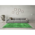 thumbnail image 3 of Ahgly Company Indoor Rectangle Abstract Emerald Green Contemporary Area Rugs, 4' x 6', 3 of 4