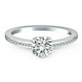 thumbnail image 2 of 14k White Gold Classic Pave Diamond Band Engagement Ring Size 8.5, 2 of 4
