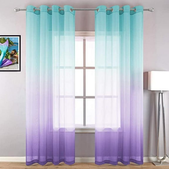 Gravity Gauze Color Window Screen Curtain for Balcony Blackout Curtains Living Room Kitchen Bathroom Window Treatments