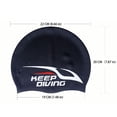 thumbnail image 2 of Eigraketly Gorro de natación elástico de silicona para mantener el buceo, cómodo, impermeable, portátil, plegable, gorro para piscina, cubierta para la Type10 NO10 Eigraketly OD002580-02B, 2 of 6