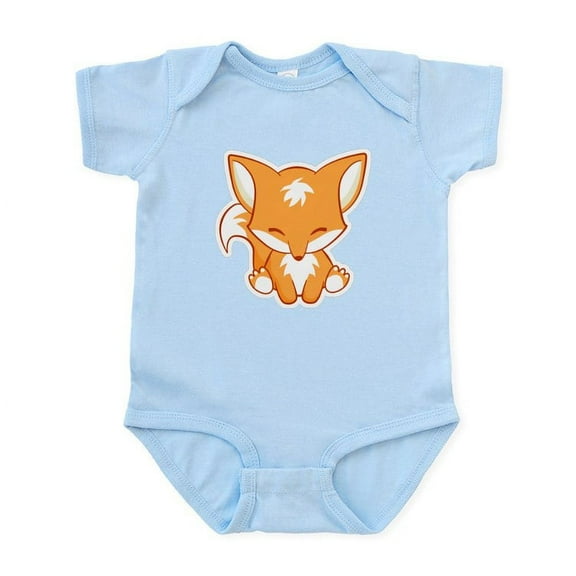 CafePress - The Happy Fox Body Suit - Baby Light Bodysuit, Size Newborn - 24 Months