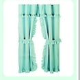 thumbnail image 3 of Aqua Elegance Double Swag Shower Curtain Set with Vinyl Liner & 12 Roller Rings, 3 of 4