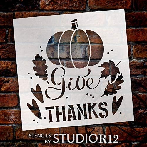 Give Thanks Stencil By StudioR12 DIY Autumn Farmhouse Home Decor give-thanks-stencil-by-studior12-diy-autumn-farmhouse-home-decor