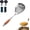 1pcs, variant on 16 Inch Stainless Steel Skimmer Wooden Handle Heat Resistant Spider Strainer for Deep Frying Boiling Oil Draining1pcs