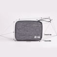 thumbnail image 4 of Bolsa De Almacenamiento De Cable De Datos, Bolsa De Almacenamiento De Cargador Catiónico Con Cremallera Impermeable Multifuncional, Bolsa De Malla Visual, Cinturón De Partición Elástico Monstrate EL010064-00, 4 of 5
