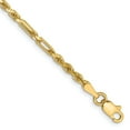 thumbnail image 2 of Primal Gold 14 Karat Yellow Gold 2.5mm Diamond-cut Milano Rope Chain Bracelet, 2 of 3
