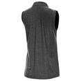 thumbnail image 3 of Women's Antigua  Heather Black UCF Knights Recap Sleeveless Polo, 3 of 3