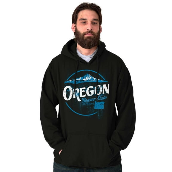 Oregon Pacific Crest Mountains Retro Hoodie Sweatshirt Women Men Brisco Brands S