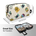thumbnail image 4 of Goofa Travel Elements Printed Toiletry Bag with Handle,Large Capacity Travel Makeup Cosmetic Bag for Women, Carry on Airport Airline Compliant Bag, 4 of 9