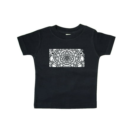 

Inktastic Kansas Silhouette Mandala Gift Baby Boy or Baby Girl T-Shirt