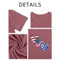 thumbnail image 2 of XCHQRTI Heart Women Graphic Shirt Plus Size 4th of July Short Sleeve Shirt Valentine's Day Top, 2 of 5