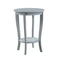thumbnail image 4 of Convenience Concepts American Heritage Round End Table with Shelf, Gray, 4 of 5
