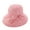 Pink, variant on Women's Beach Sun Hat Floppy Hat Blackout Fitted Soft UV Protection Cap Fall Pink One Size