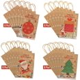 thumbnail image 2 of Bolsas de regalo navideñas Kraft 24 bolsas de estilo variado Bolsas de papel navideñas con asas Bolsas de regalo navideñas con estampados navideños para envolver regalos Cristo, 2 of 5