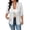 White womens tops, variant on sckarle Women's Lightweight Blazer 3/4 Sleeve Jacket Coat Notch Lapel Button Open Front Casual Blazers with Pockets White,M