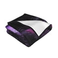 thumbnail image 5 of LNWH Super Soft Flannel Bed Blanket, Cozy Fluffy Warm All Seasons Elf Purple Forest Pattern Throw Blankets for Sofa Bedding, 80"x60", 5 of 8