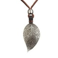 thumbnail image 4 of lionlar Statement Necklace Leather Rope with Alloy Carved Pendant, 4 of 4