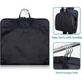 thumbnail image 3 of 39" Suit Bags for Closet Storage and Travel, Garment Bags for Hanging Clothes，Suit Cover Bags for Men Black Heavy Duty Clothes Bag With Handles for Coats, Jackets, Shirts (Set of 2), 3 of 7