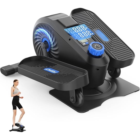 Under Desk Elliptical, Ellipse  Exerciser, Standing or Seated Mini Elliptical Machines, Portable  Pedal Exerciser for Seniors/Adults,  Workout Equipment for /Office