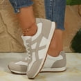 thumbnail image 3 of Women’s Breathable Fabric Upper Non-Slip Outsole Walking, Tennis & Running Shoes - Fashionable Colorblock Design Wide Toe Sneakers 2026, 3 of 8