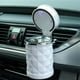 thumbnail image 1 of Cenicero portátil LED blanco con tapa, diseño de rombos, con soporte para coche, 1 unidad, 1 of 5