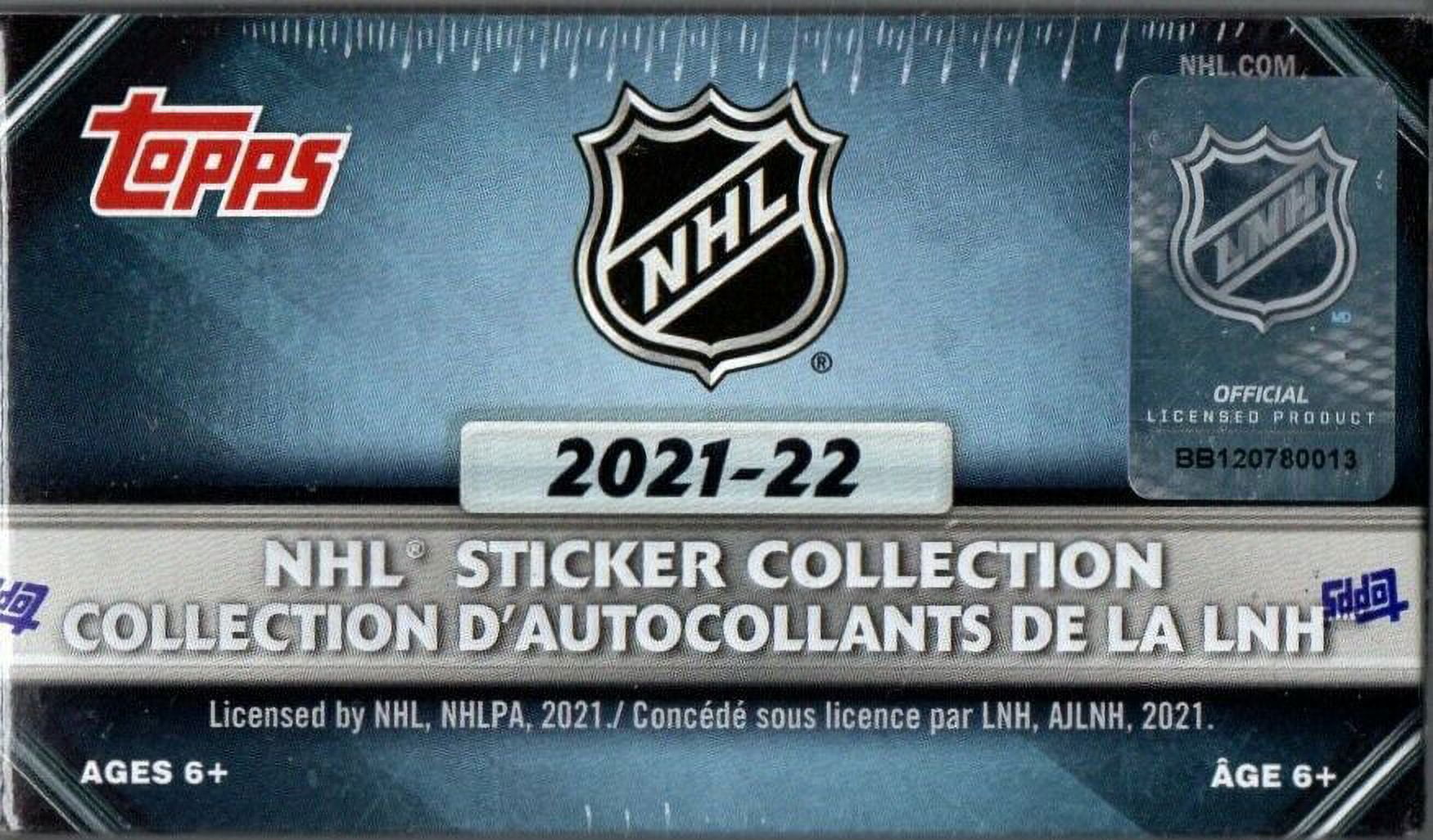 2021-22 Topps NHL Sticker Collection Box