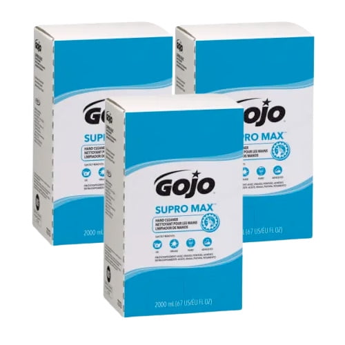 GOJO® SUPRO MAX™ Nettoyant pour les Mains 2000 ml Recharge pour Distributeur GOJO® ProTM TDXTM (Lot de 3)