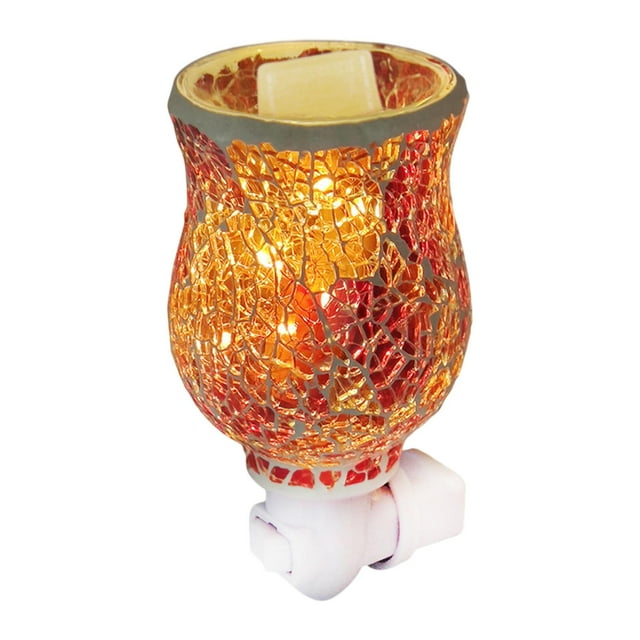Calentador eléctrico de mosaico Zulema luz nocturna