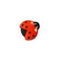 12 Ladybug - Ladybug Sugar Decorations Toppers Cupcake Cake Cookies Birthday Favors Party 12 Count