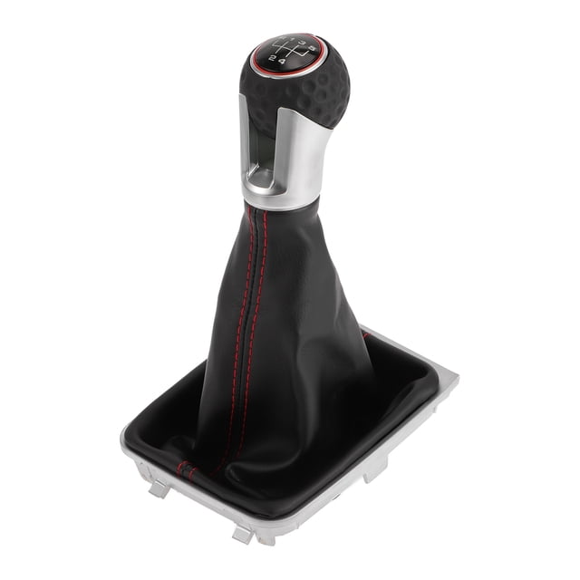 Unique Bargains Pomo de Cambio Manual de 5 Velocidades con Cubierta - Pomo de Cambio de Palanca - para VW Golf MK7 2013-2018 Plástico 1 Pc