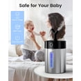 thumbnail image 3 of Stainless Steel Humidifier Easy Clean, 1Gal/4L Cool Mist Humidifiers for Bedroom, Dishwasher Safe Large Room, Black, 3 of 7